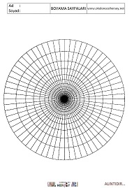 Mandala boyama sayfaları